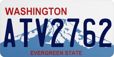 WA license plate ATV2762