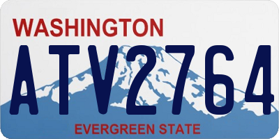 WA license plate ATV2764