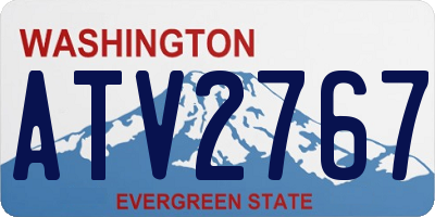 WA license plate ATV2767