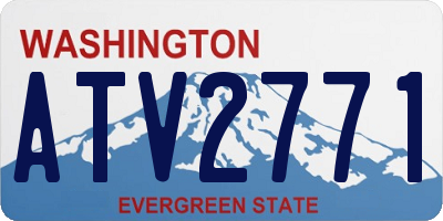 WA license plate ATV2771