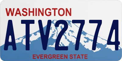 WA license plate ATV2774