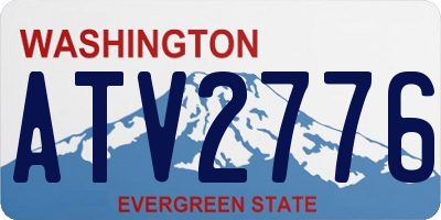 WA license plate ATV2776