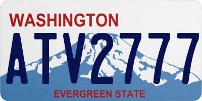 WA license plate ATV2777