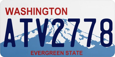 WA license plate ATV2778