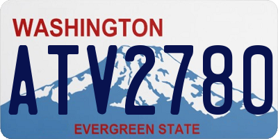 WA license plate ATV2780