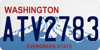WA license plate ATV2783