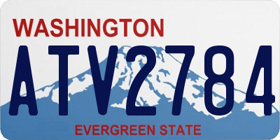 WA license plate ATV2784
