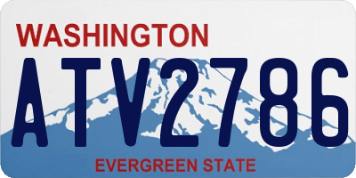 WA license plate ATV2786