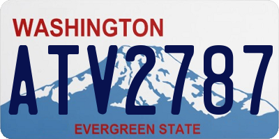 WA license plate ATV2787