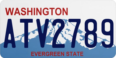 WA license plate ATV2789