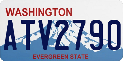 WA license plate ATV2790