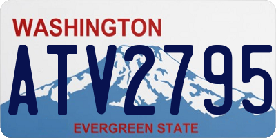WA license plate ATV2795