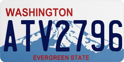 WA license plate ATV2796