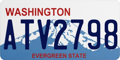 WA license plate ATV2798