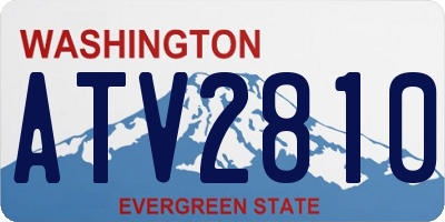 WA license plate ATV2810