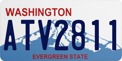WA license plate ATV2811