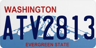 WA license plate ATV2813