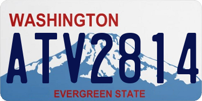 WA license plate ATV2814