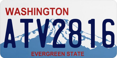 WA license plate ATV2816