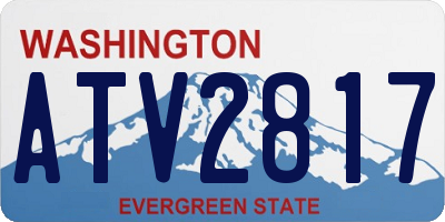 WA license plate ATV2817