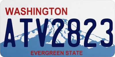 WA license plate ATV2823