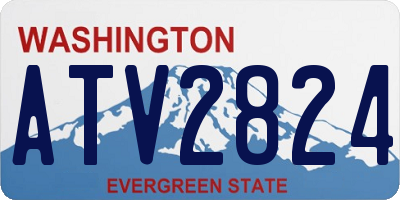 WA license plate ATV2824