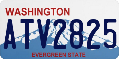 WA license plate ATV2825