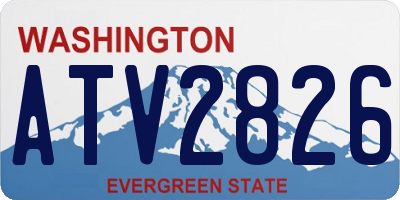 WA license plate ATV2826