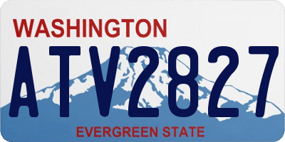 WA license plate ATV2827