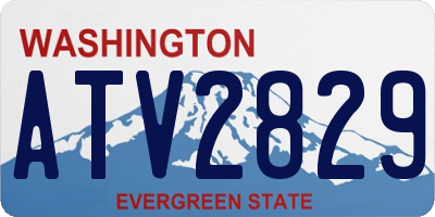 WA license plate ATV2829