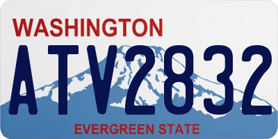 WA license plate ATV2832