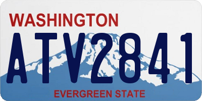 WA license plate ATV2841