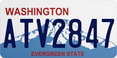 WA license plate ATV2847