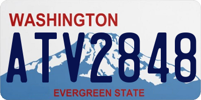 WA license plate ATV2848