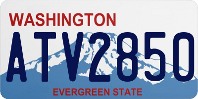 WA license plate ATV2850