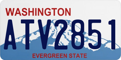 WA license plate ATV2851