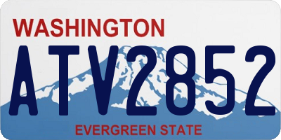 WA license plate ATV2852