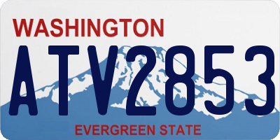 WA license plate ATV2853