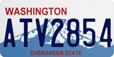 WA license plate ATV2854