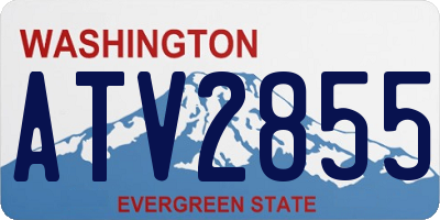 WA license plate ATV2855
