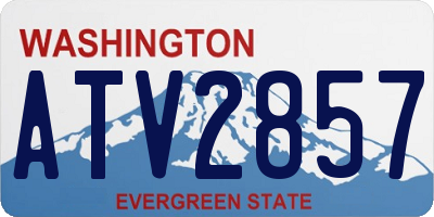 WA license plate ATV2857