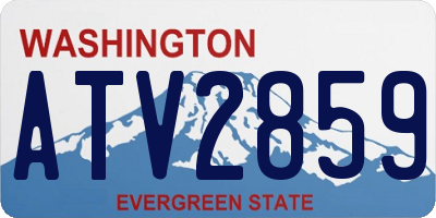 WA license plate ATV2859
