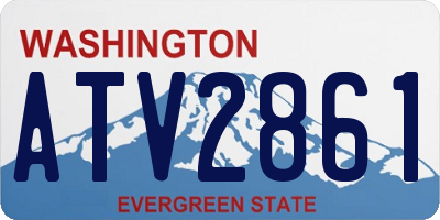 WA license plate ATV2861