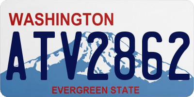 WA license plate ATV2862