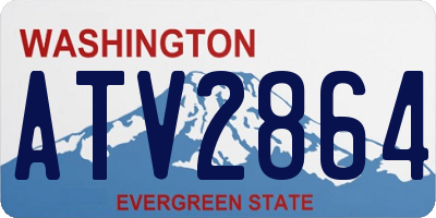 WA license plate ATV2864