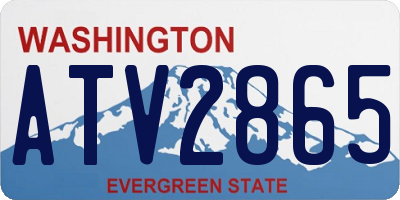 WA license plate ATV2865