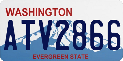 WA license plate ATV2866