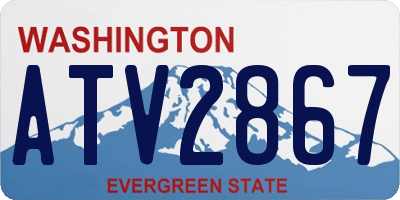 WA license plate ATV2867