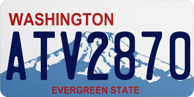 WA license plate ATV2870