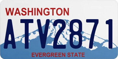 WA license plate ATV2871